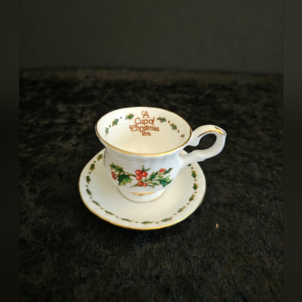 Vintage "A Cup of Christmas Tea" Ornament